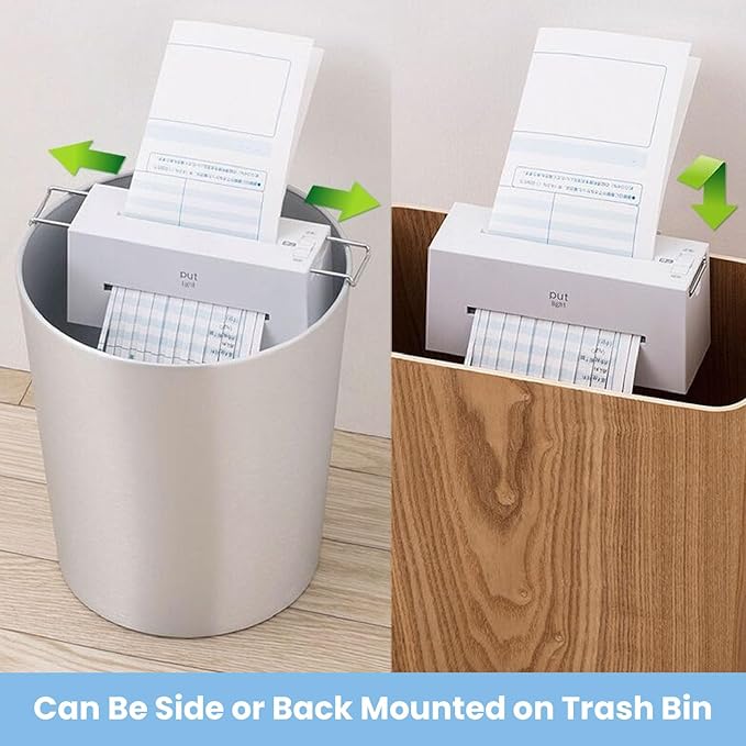 Brrnoo Mini Electric Paper Shredder, Portable Battery Powered A5 Document - Image 3