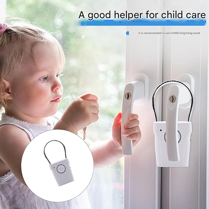 Wireless Door and Window Safety Sensors, Touch Vibration Detection, 120 Alarm - Image 2