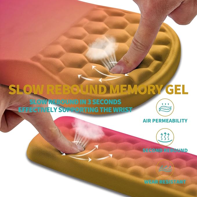 Hokafenle 2 in 1 Ergonomic Mouse Pad Wrist Support & Wrist Rest - Image 3