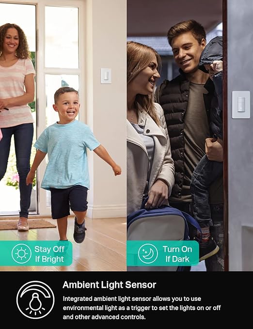 Kasa Smart WiFi Motion Sensor Switch, Single Pole, Needs Neutral Wire, 2.4GHz - Image 4