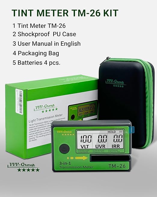 Digital Car Window Tint Meter TM-26 / Side Window Tint, Sun Control Film - Image 3
