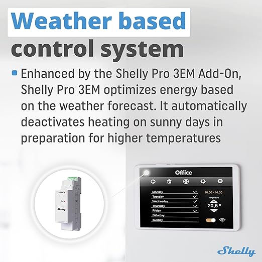 Shelly Pro 3EM Switch Add-On | Add-On Pro 3EM Dry Contacts DIN Rail Mounting | - Image 7