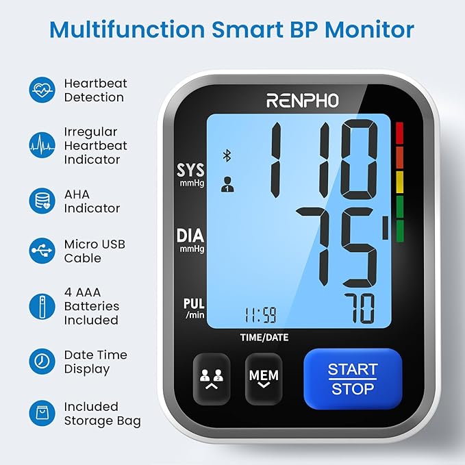RENPHO Smart Blood Pressure Monitor - Image 3