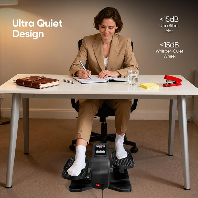 2025 New Under Desk Elliptical Machine, Portable Seated Pedal Exercise Machine - Image 4