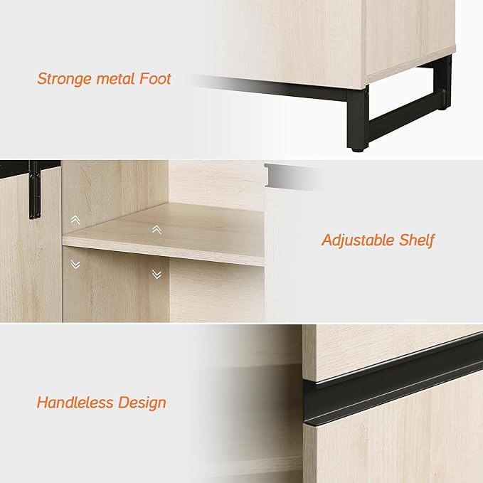 Wampat Modern TV Stand for 40 inch TVs, Entertainment Center Console - Image 4