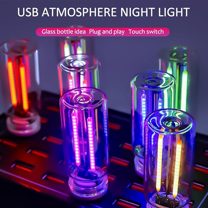 Car USB Night Light Bulb, Touch Dimmable Car Interior Ambient USB LED Lights - Image 2