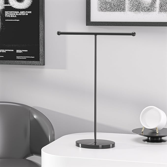 Justsoso Metal T-Bar Necklace Holder Stand, Necklace Hanging Display Stand - Image 3