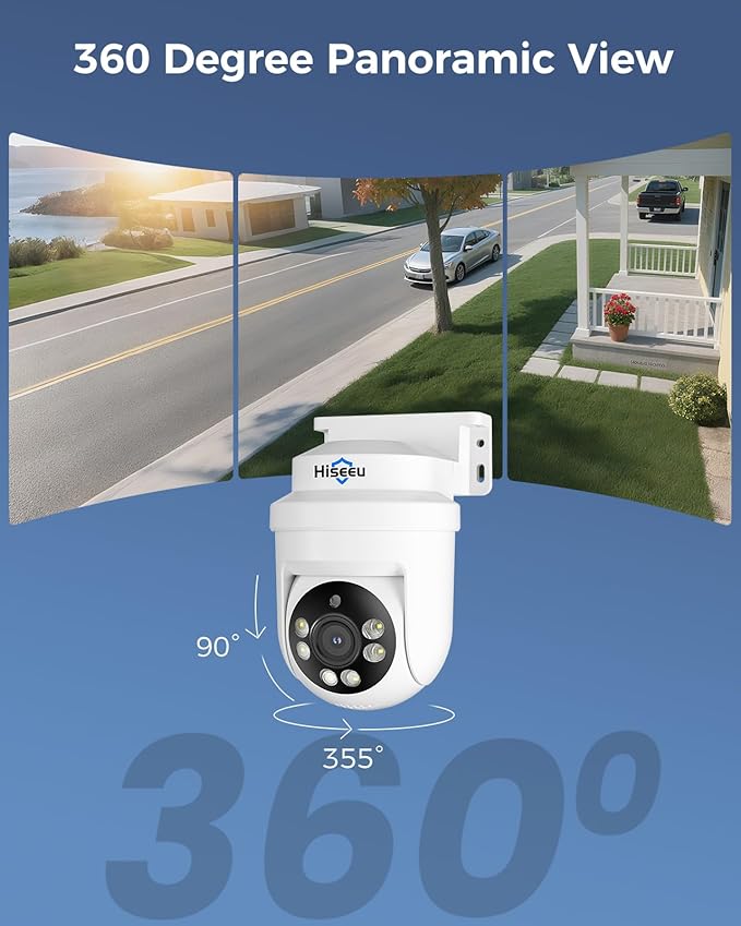Hiseeu 3K PTZ Wired Security Camera System Outdoor - Image 4