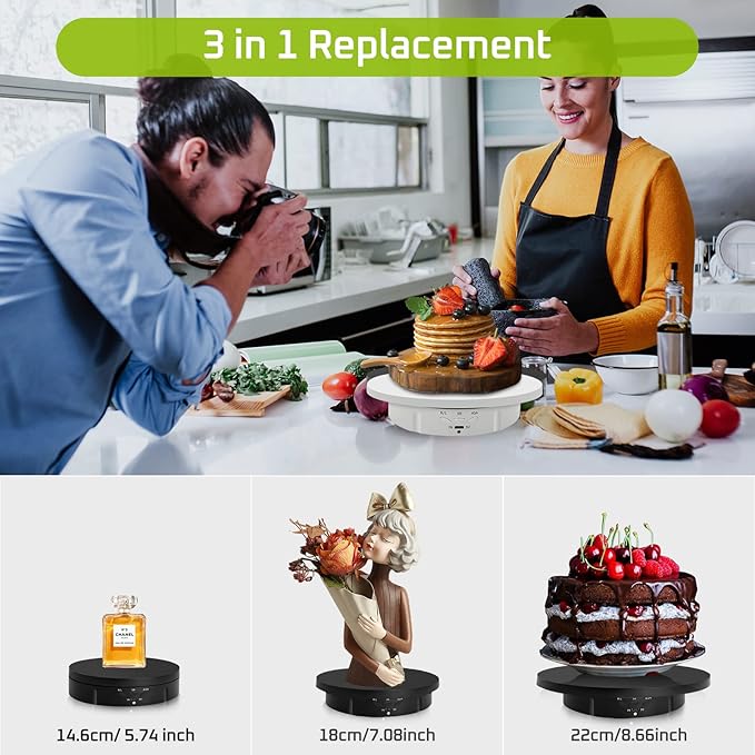 JAYEGT 3 in 1 Motorized Rotating Display Stand - Image 4