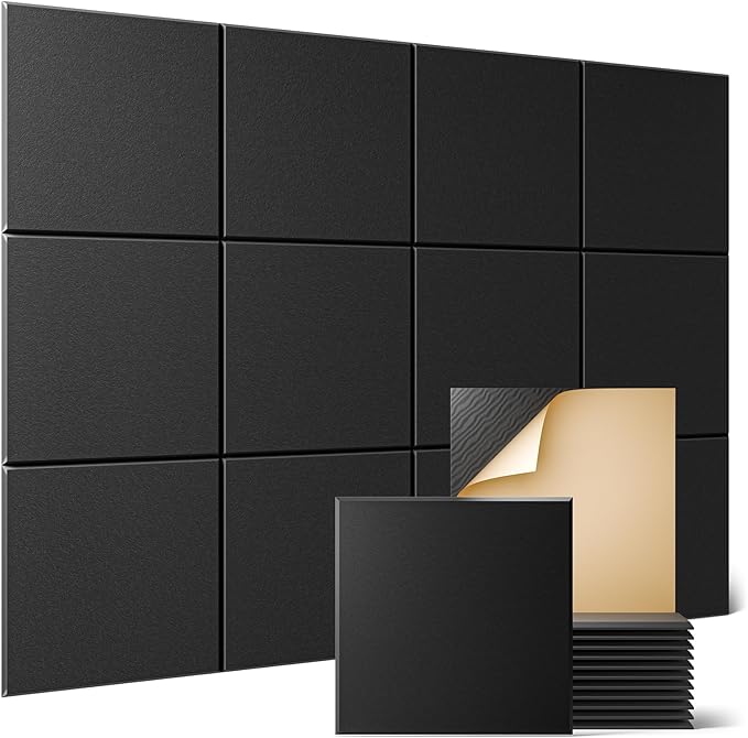 Sonicism 12 Pack Acoustic Wall Panels by Sonicism