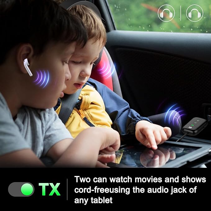 Premium Airplane Bluetooth 5.4 Transmitter Adapter, Supports 2 - Image 7