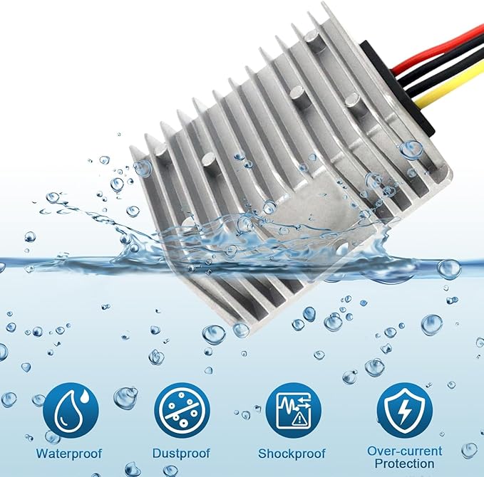 18V to 12V 20A 240W DC-DC Buck Converter, Heavy Duty DC Step-Down Voltage - Image 5