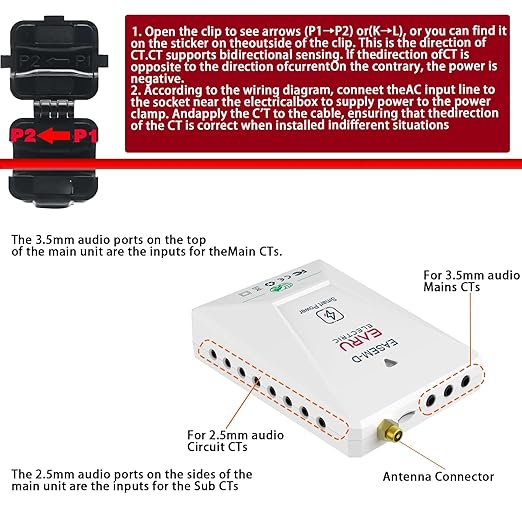Smart Home Energy Monitor with 16 50A and 3-300A Circuit Level Sensors - Image 4