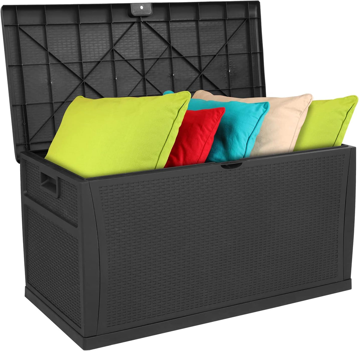 vingli upgraded 120 gallon outdoor storage box, lockable, main product view