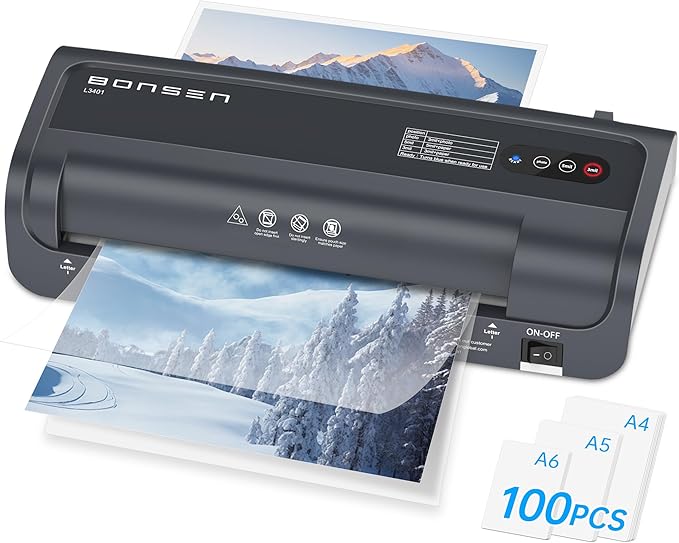 BONSEN A4 Laminator Machine, 9.33-Inch Thermal Laminator by BONSEN