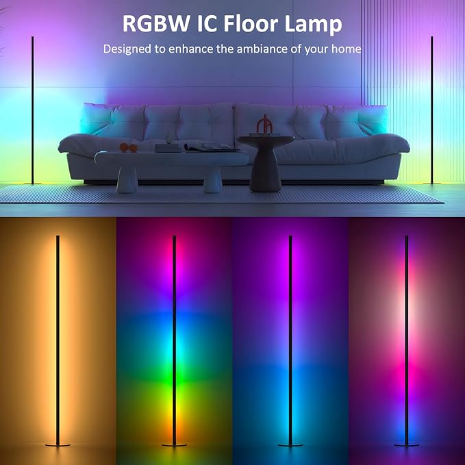 Eastfine Corner Floor Lamp, RGBWW IC Corner Lamp - Image 2