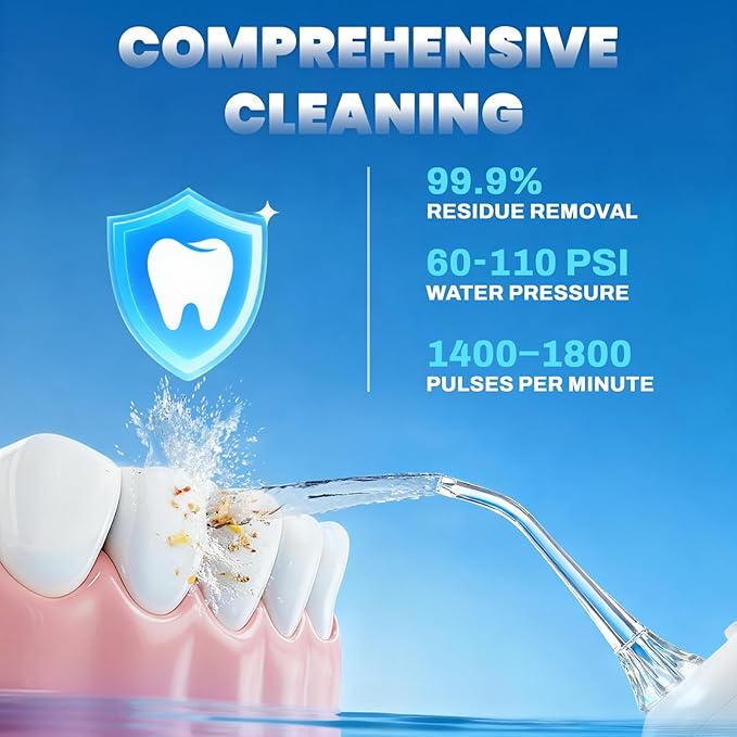Now Bird Water Dental Flosser Teeth Pick: Portable Oral Irrigator, 3 Modes - Image 2