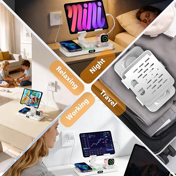 30W Charging Station for Apple Products, Foldable Wireless Charger - Image 6
