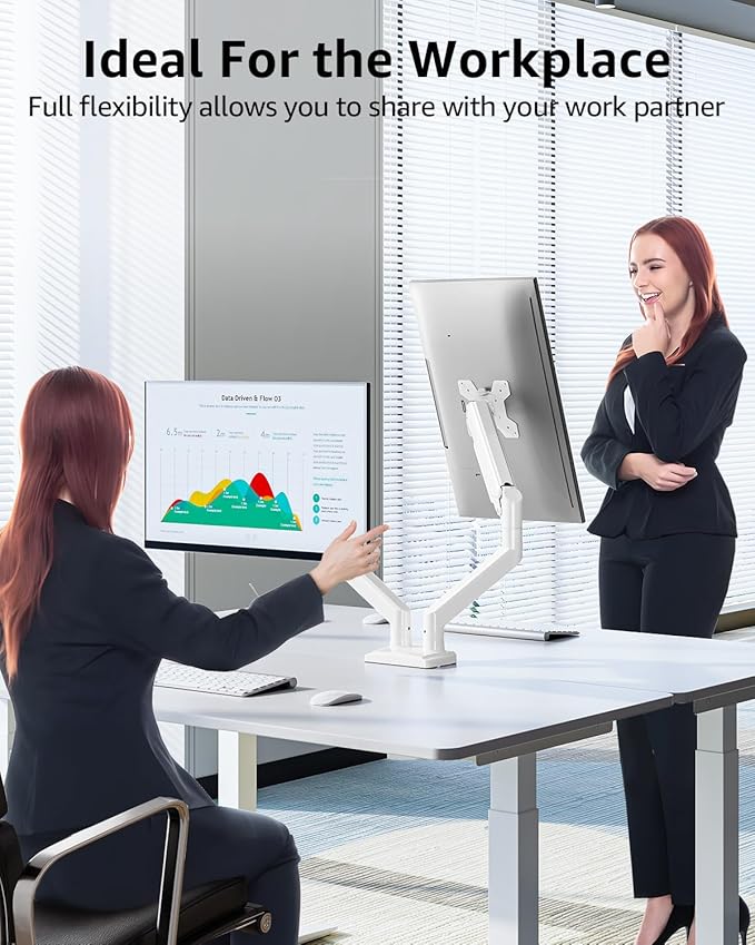 Dual Monitor Stand fits up to 32 inch, 4.4-22 lbs Computer Screens, Dual - Image 8