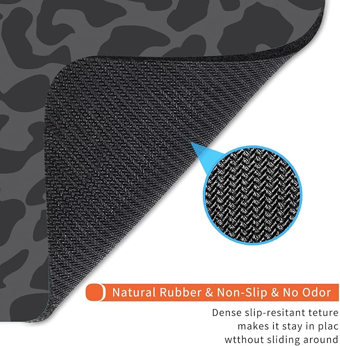 Armanza Square Mouse Pad Black Leopard, Personalized Premium-Textured Custom - Image 5