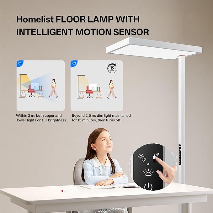 Homelist SKY1 Superlight 150W Full Spectrum Eye Protection Floor Lamp, 13000LM - Image 3