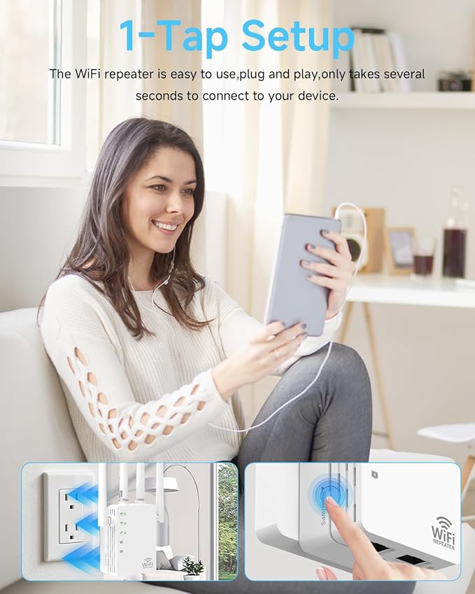 WiFi Extender, Dual Band WiFi Booster - Image 4