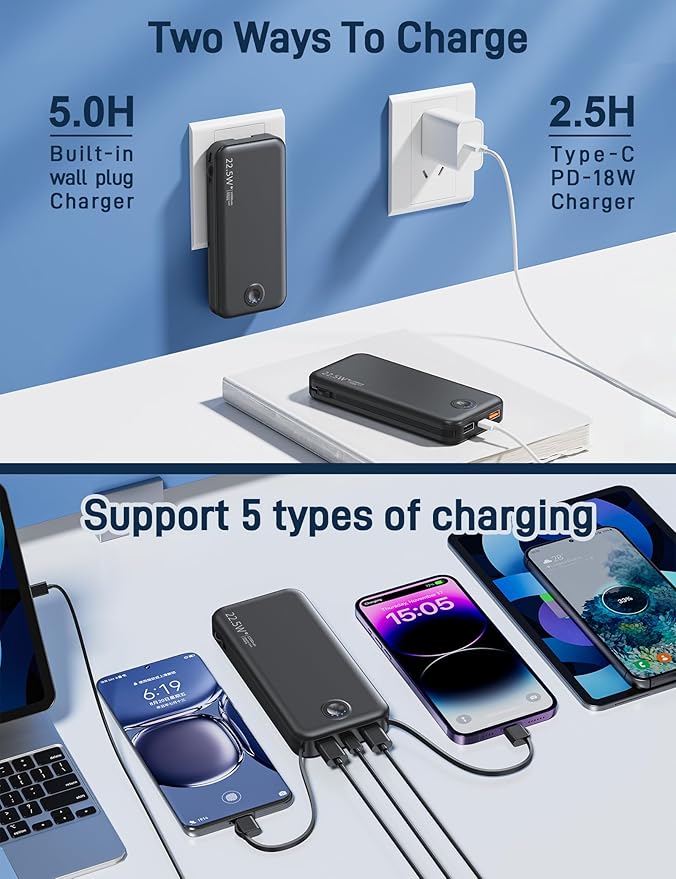 Nusyddy 22.5W Super Fast Charging Portable Charger - Image 5
