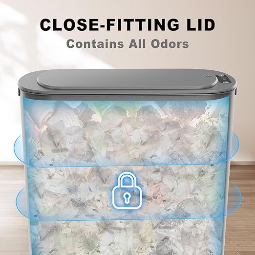 Cesun 5 Gallon Automatic Bathroom Trash Can, Touchless Motion Sensor Garbage Can - Image 7