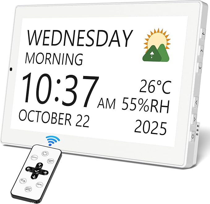 10.1" Digital Clock with Date and Day by Mesqool