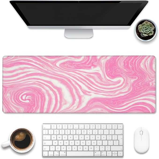 Eflxamz Desk Pad, Flow Liquid Waves Large Gaming Mouse Pad by Eflxamz