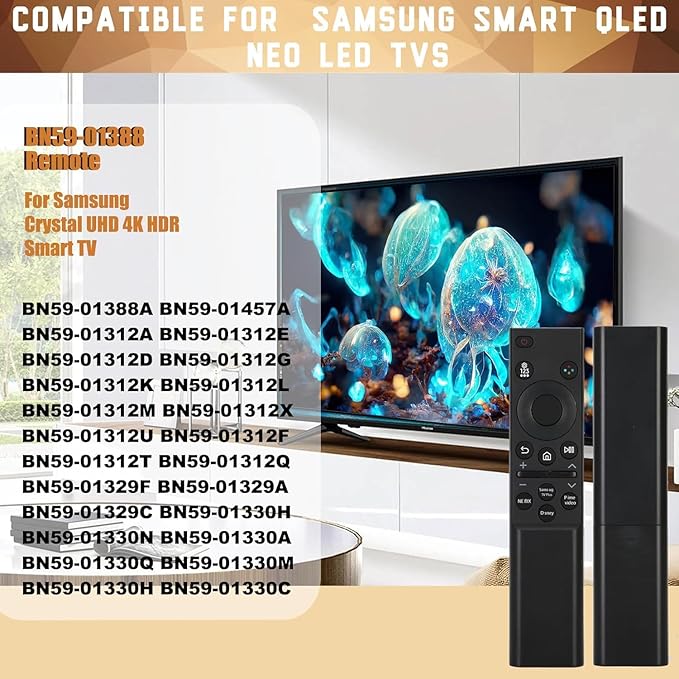 BN59-01388A Remote for Samsung Crystal 4K UHD CU7000 DU7200 Series Smart TV - Image 6