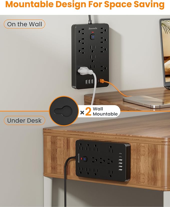 Bawmwim Surge Protector Power Strip - Image 4