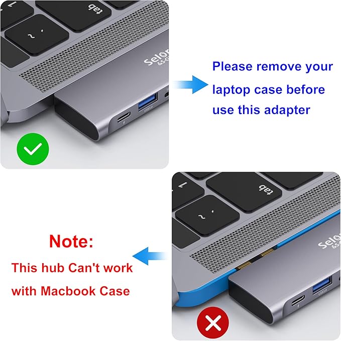 USB C Adapter for MacBook Pro/Air M1 M2 M3 2021 2020 2019 13" 15" 16", 6 in 1 - Image 7