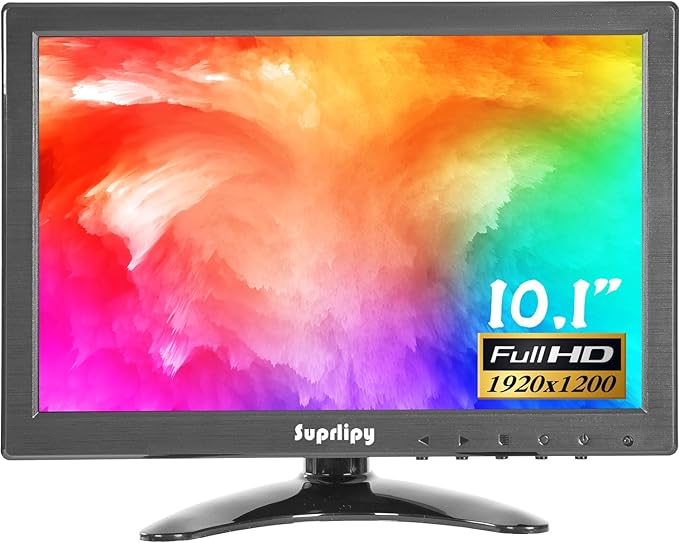 Suprlipy 10 inch FHD Small IPS Monitor LCD Display Screen 1920x1200 60Hz 16:10 by Unknown