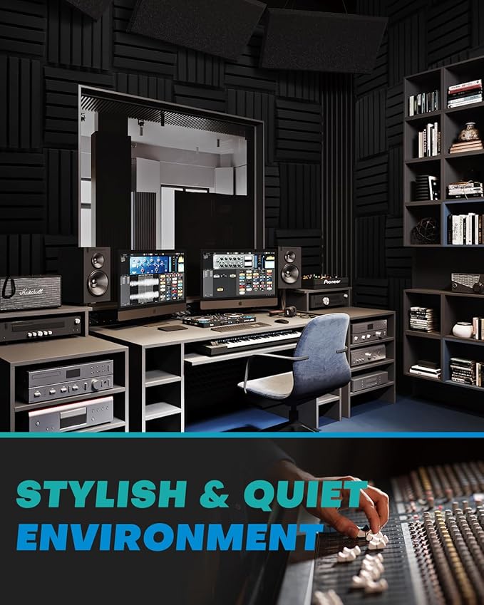 24Packs Curved Sound Proof Foam Panels - Image 4