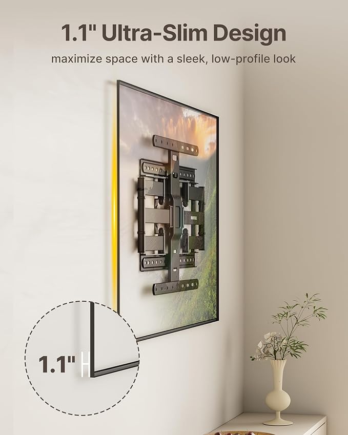 monTEK 1.1" Ultra Slim TV Wall Mount - Image 8