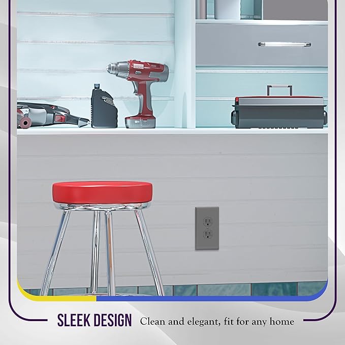 ENERLITES Duplex Receptacle Outlet Wall Plate, Jumbo Electrical Outlet Cover - Image 7