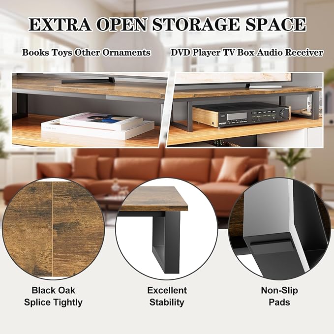 aboxoo 59" Large TV Riser Stand - Image 4