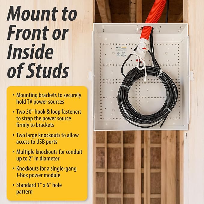 DATA COMM Electronics 45-8031-1C Recessed Media Box Outlet - Image 4
