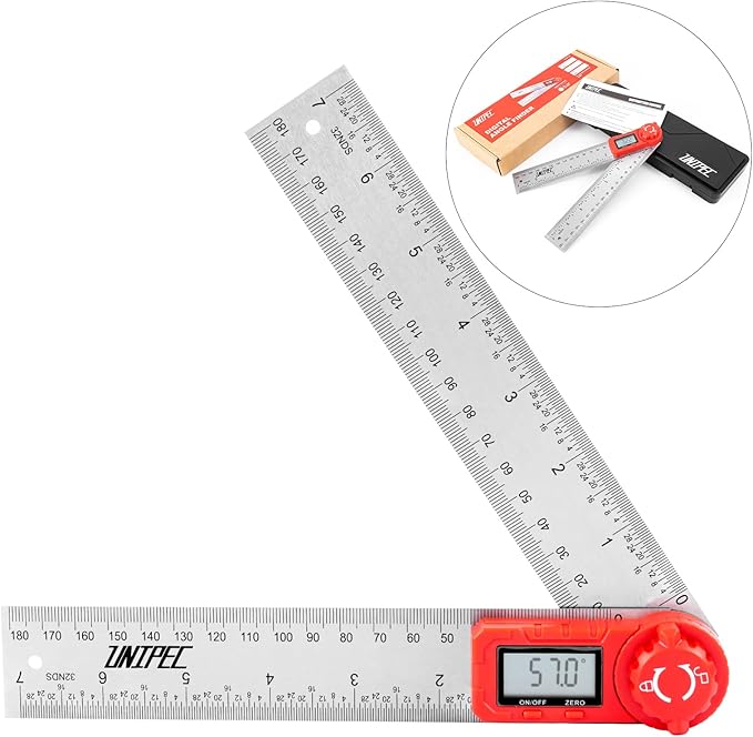 UNIPEC Digital Angle Finder Protractor, Angle Finder Ruler, Stainless steel - Image 8