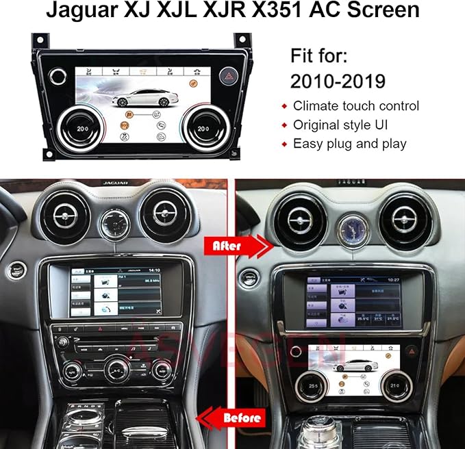 7 Inch LCD Touch Screen Air Conditioning Climate Control AC Panel - Image 2