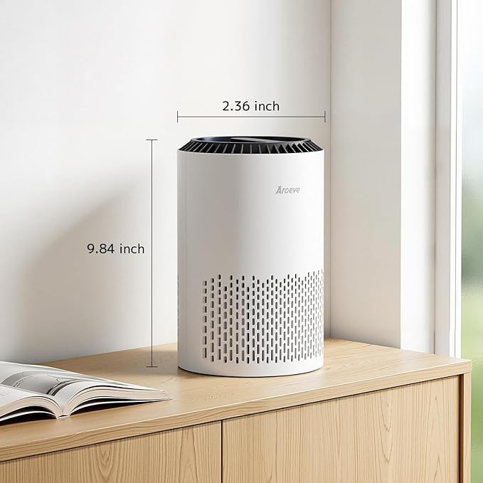 AROEVE Air Purifiers for Bedroom Home, 3 Layer Filter for Smoke Pollen - Image 8