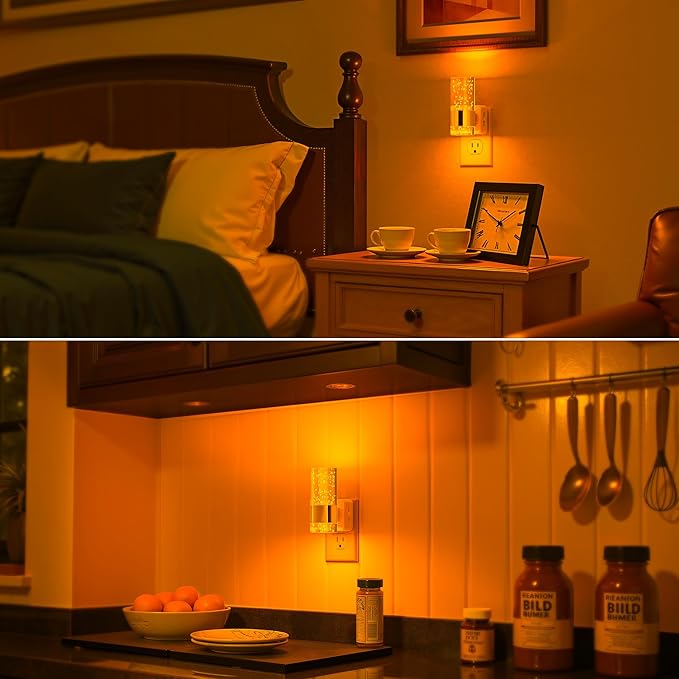 Briignite Night Light, 2 Pack Dimmable Night Lights Plug into Wall, LED Night - Image 4