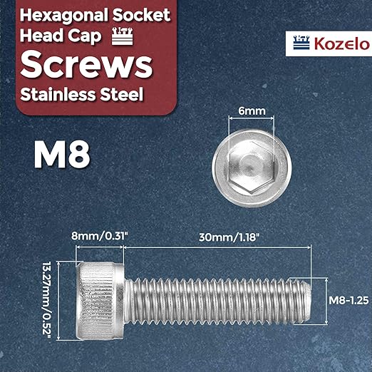 Kozelo 10pcs Socket Head Cap Screws - Image 2