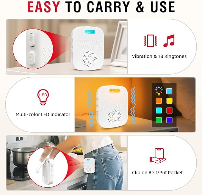 CallToU Caregiver Pager Wireless Call Buttons - Image 4