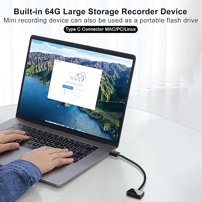 64GB Magnetic Voice Recorder- Mini Voice Recorder - Image 7