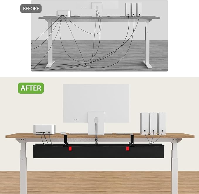 KEEGH Extra Large 48" Under Desk Cable Management Tray - Image 7