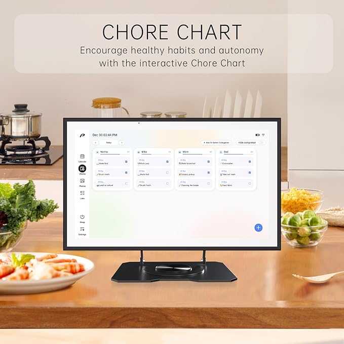 Digital Calendar, 15.6 inch Wall Planner & Chore Chart, Rechargeable Full HD - Image 3
