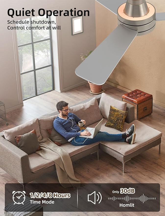 Homlit 42" RGB Ceiling Fan - Image 7