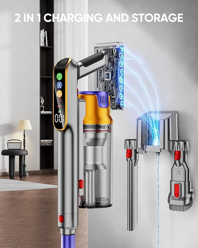 DIFFULL Cordless Vacuum Cleaner, 650W 55KPA 70Mins Vacuum Cleaners - Image 7